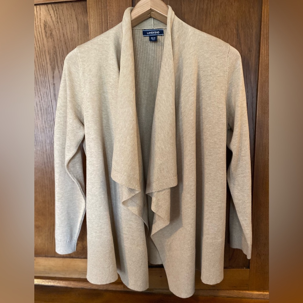 Lands’ End Open-Front Cardigan